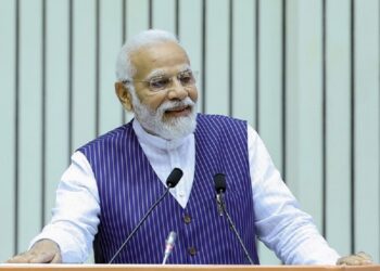 New Delhi, Apr 21 (ANI): Prime Minister Narendra Modi addressing Civil Servants on the 16th Civil Services Day celebrations, at Vigyan Bhawan, in  New Delhi on Friday. (ANI Photo)