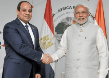 Egypt President Abdel Fattah el-Sisi and Indian PM Narendra Modi
