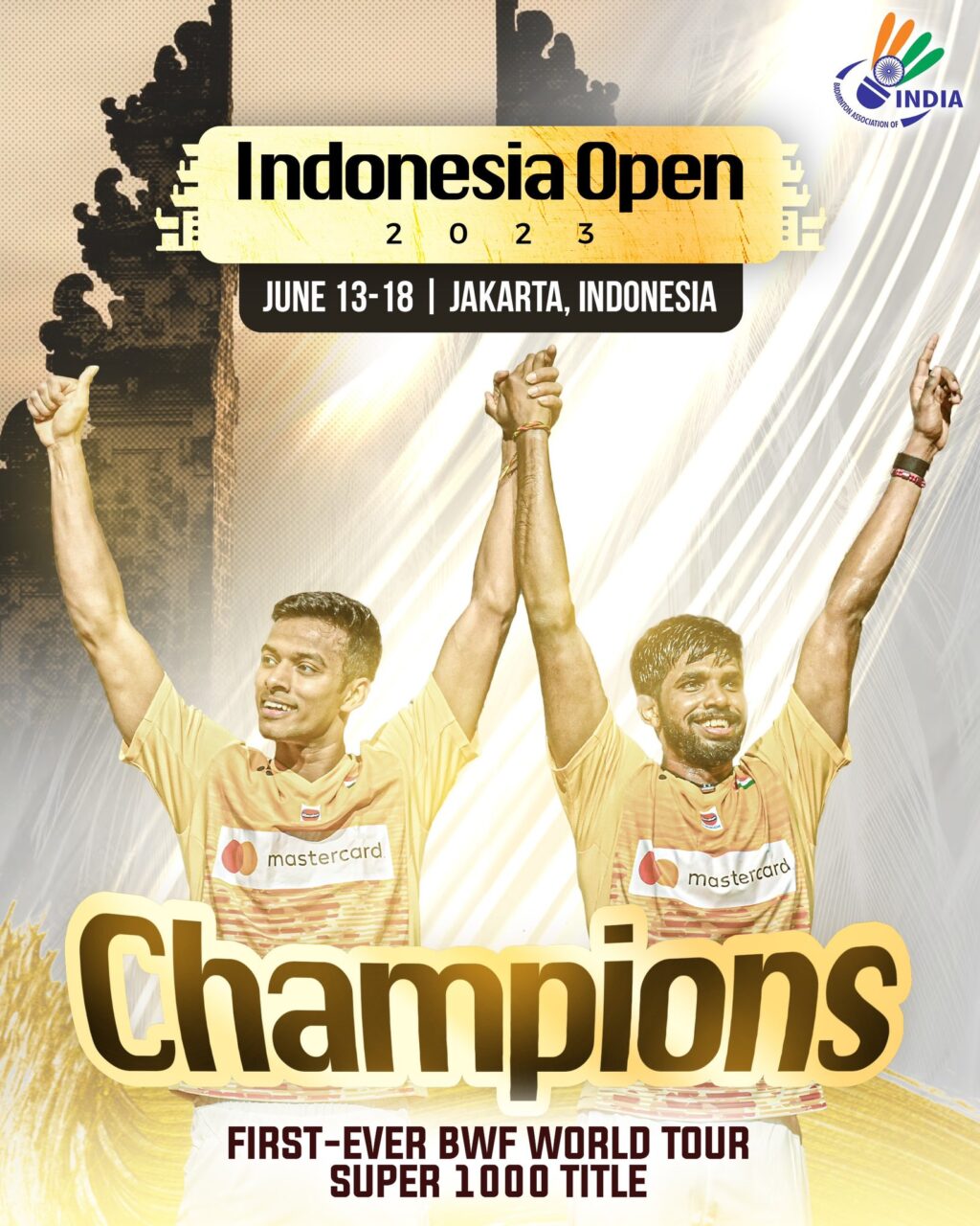 Indonesia Open Final Men’s Doubles: Satwiksairaj Rankireddy and Chirag ...