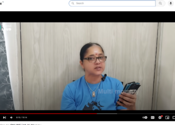 Screen shot of Aishwariyaa Bhaskaran's youtube