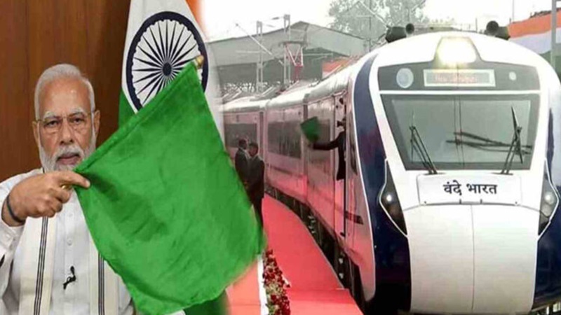 PM Narendra Modi flags off 10 new Vande Bharat trains in Gujarat